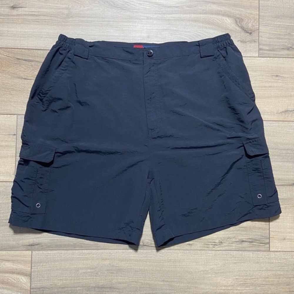 Reel Legends Mens Cargo Shorts‎ 7” Performance Clothing Size XXL Black